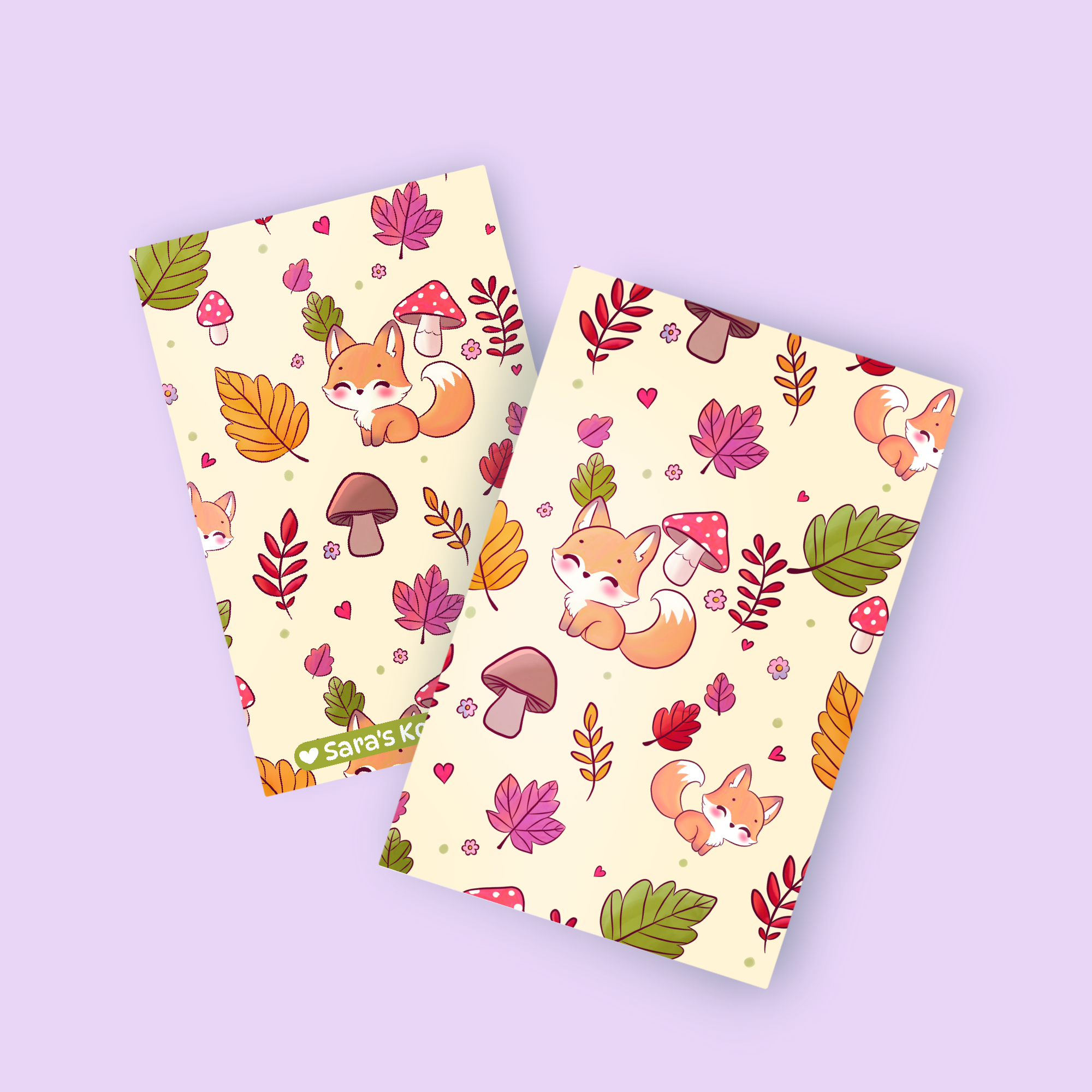 Foxy Fall autumn fox stationery